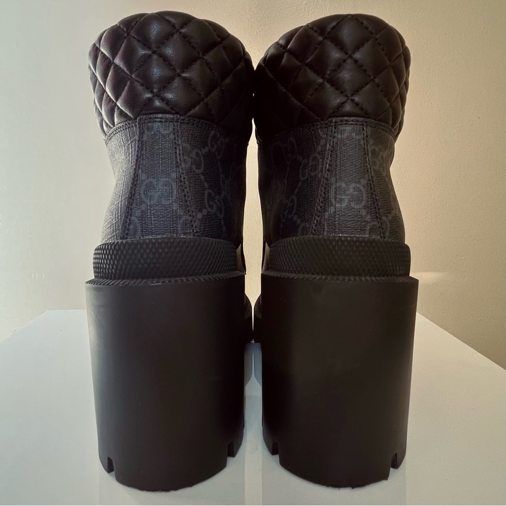 Gucci Apollo GG Supreme Samoa quilted combat boots - Picture 5 of 11